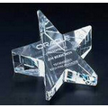Slant Star Paperweight - Optic Crystal